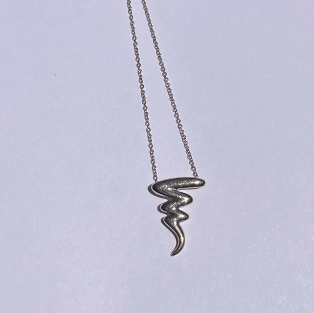 Tiffany Palmoma Picasso Scribble Sterling Silver Pendant Necklace - Silver